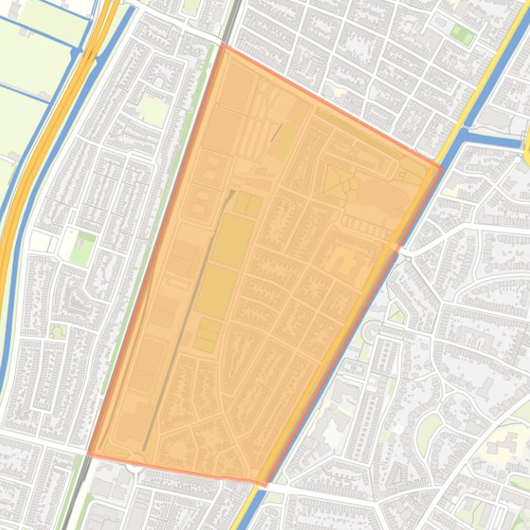 Kaart van de Geschiedschrijversbuurt.