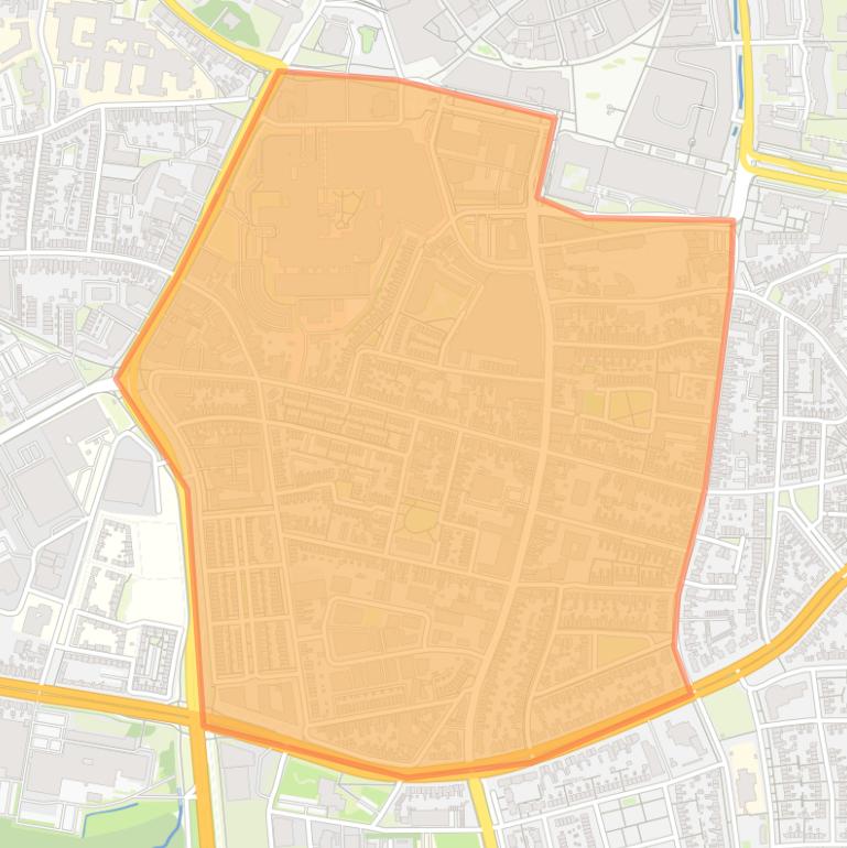 Kaart van de buurt Getfert.