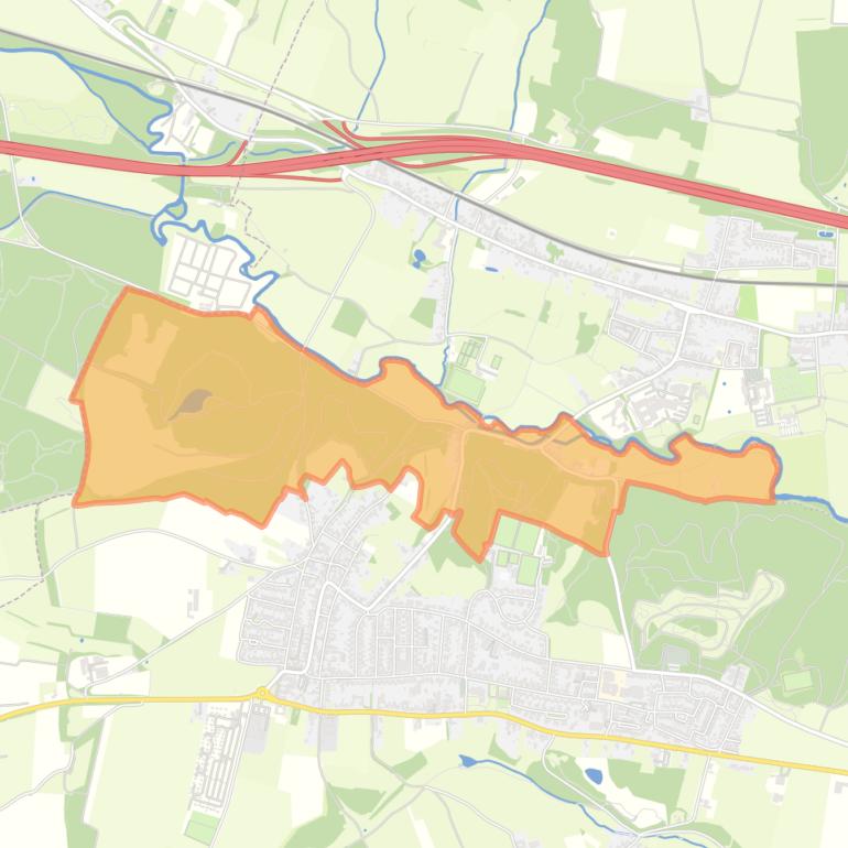 Kaart van de buurt Geulhem.