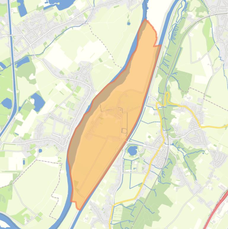 Kaart van de buurt Geulle.