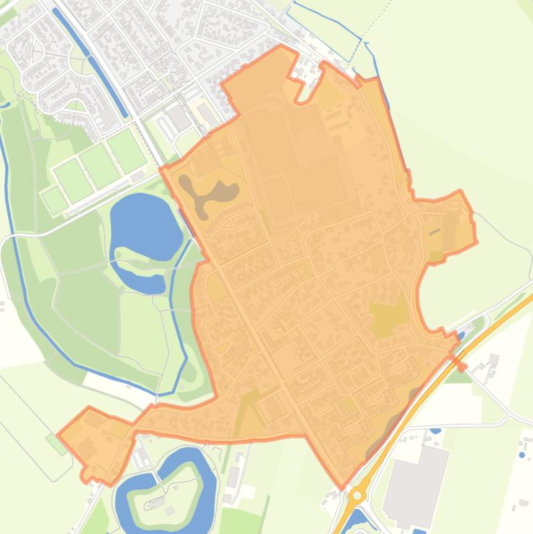 Kaart van de buurt Giessen.