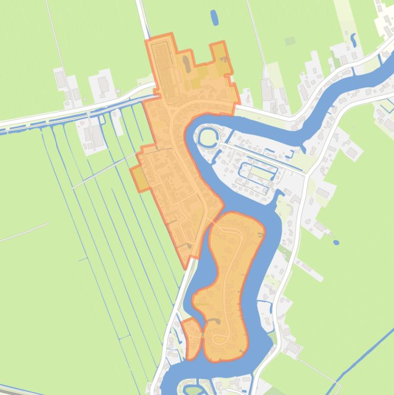 Kaart van de buurt Giessen-Oudekerk-Dorp.