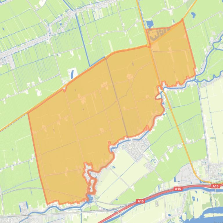 Kaart van de buurt Giessenburg-Buitengebied-Noord.