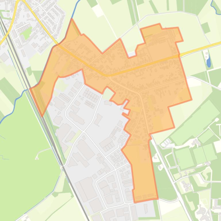 Kaart van de buurt Ginderover.