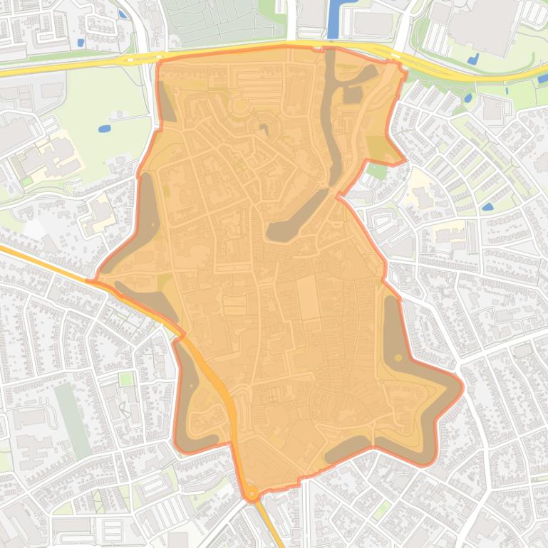 Kaart van de buurt Goes-Centrum.