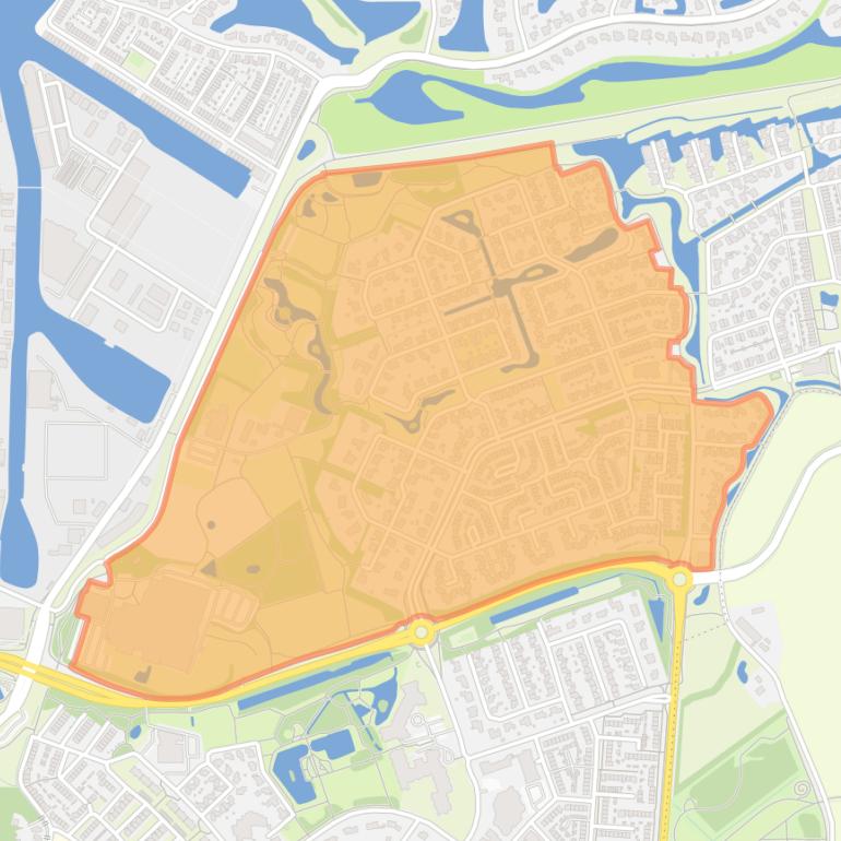 Kaart van de buurt Goes-Noordoost.