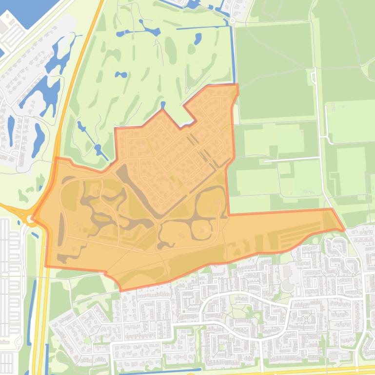 Kaart van de buurt Golfpark Lommerrijk.