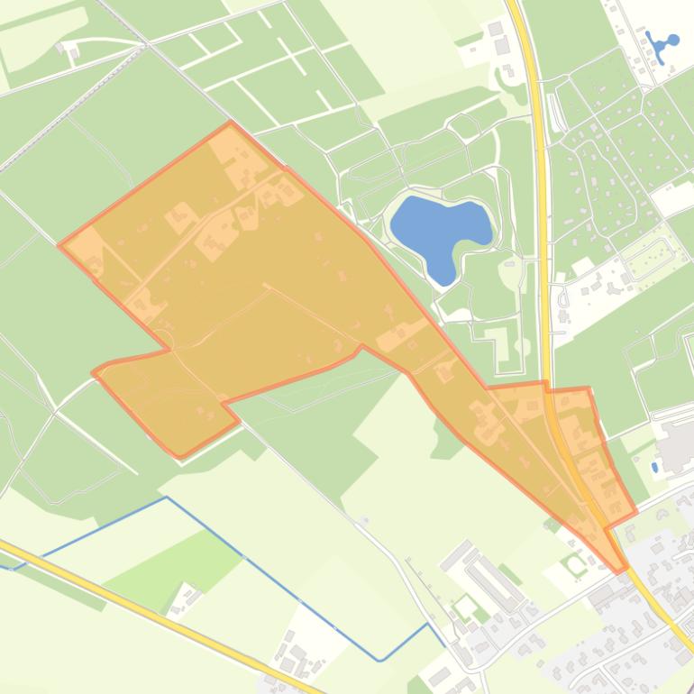 Kaart van de buurt Goordonk.