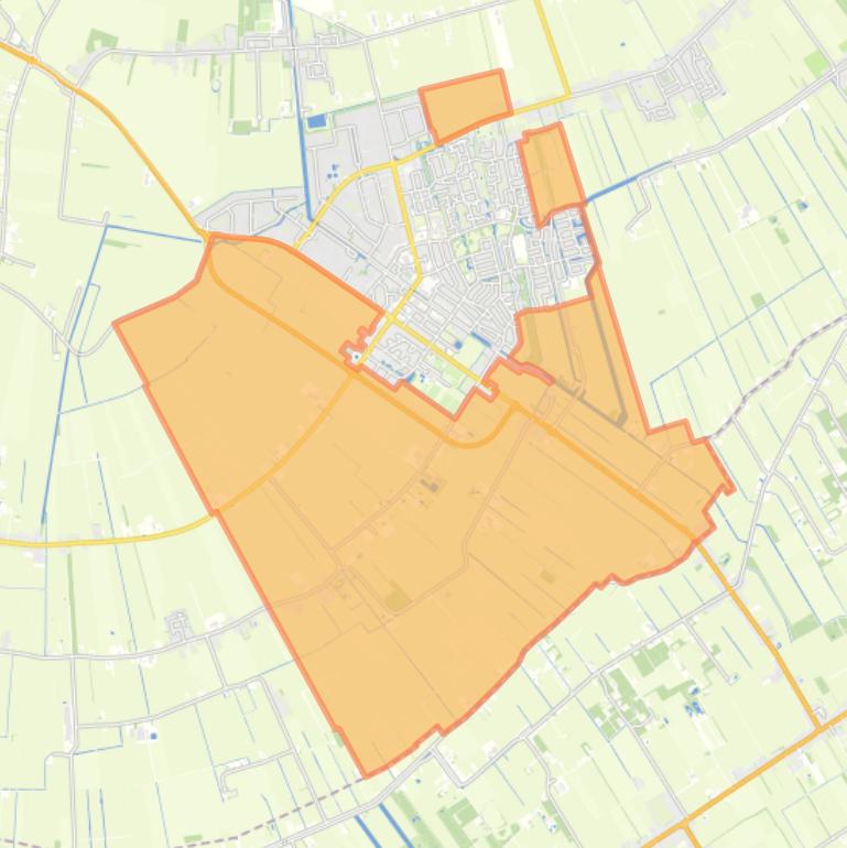 Kaart van de buurt Gorredijk-Buitengebied.