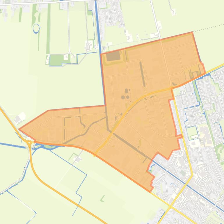 Kaart van de buurt Gorredijk-De Kromten.