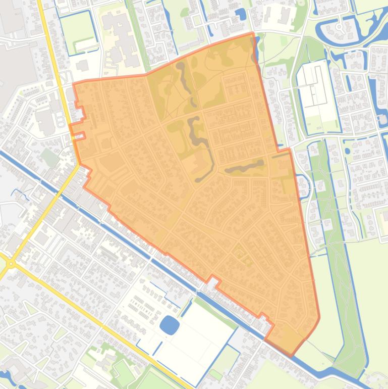 Kaart van de buurt Gorredijk-Groene Long.