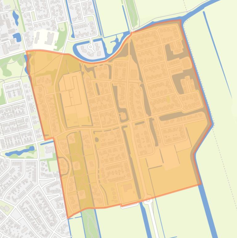 Kaart van de buurt Gorredijk-Loevestein.