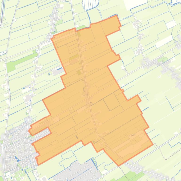 Kaart van de buurt Gouwe.