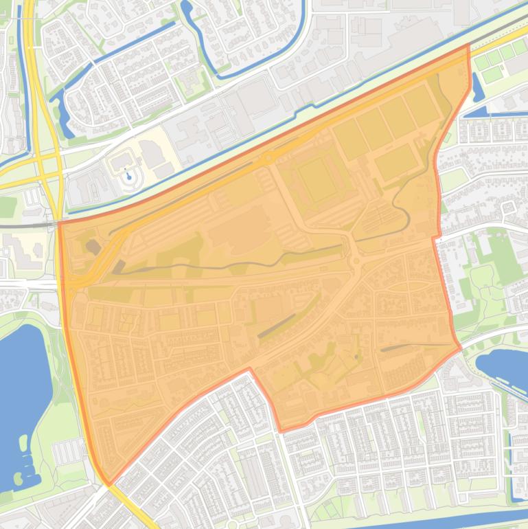 Kaart van de Graafsebuurt noord.