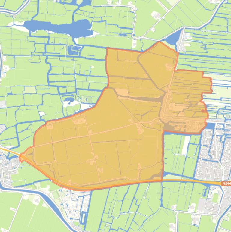 Kaart van de buurt Graft.