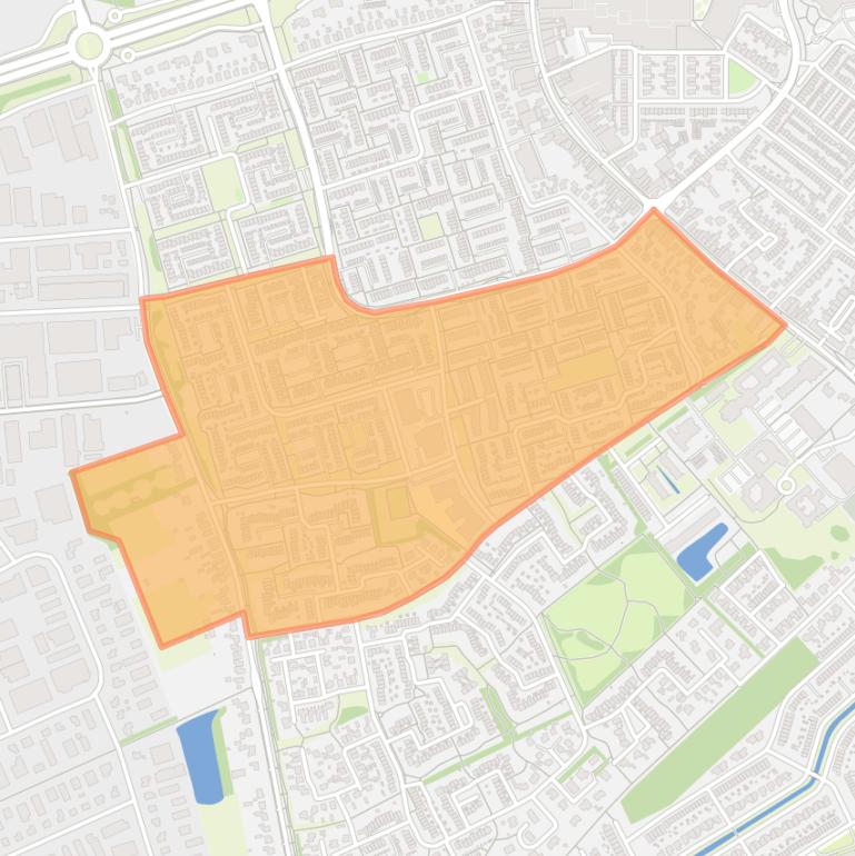 Kaart van de buurt Grauwe Polder 3.