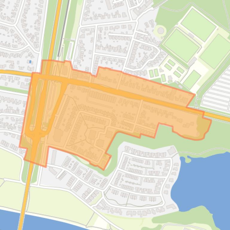 Kaart van de buurt Grebbekwartier Zuid.