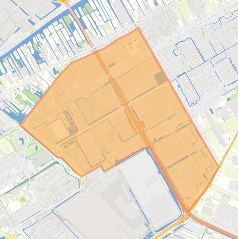 Kaart van de buurt Greenpark.