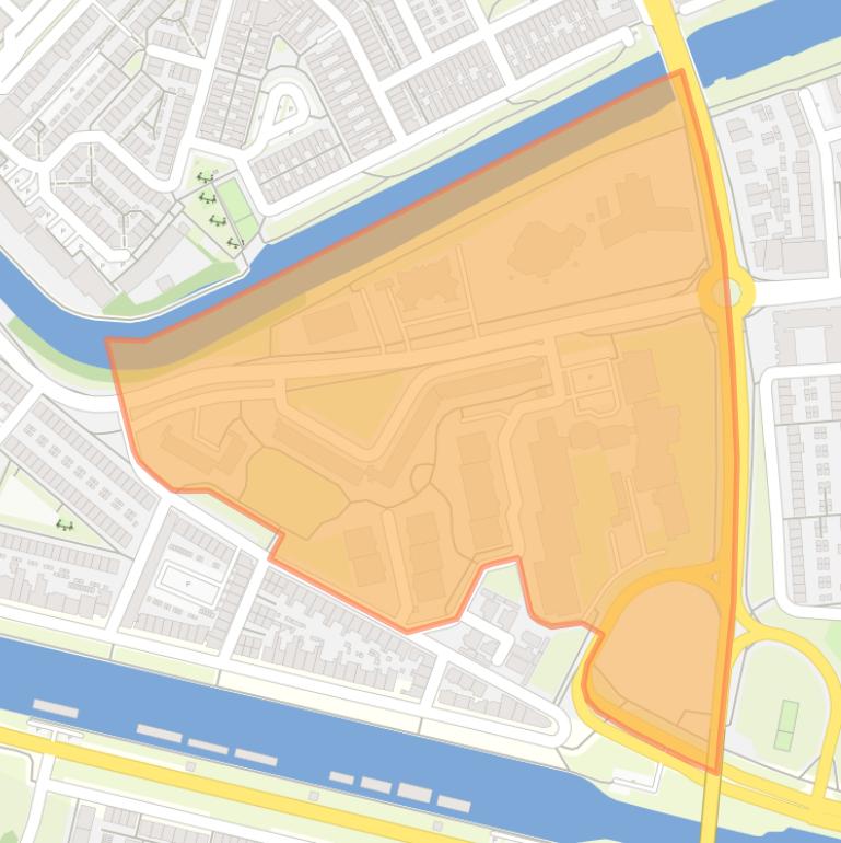 Kaart van de buurt Grevelingen.