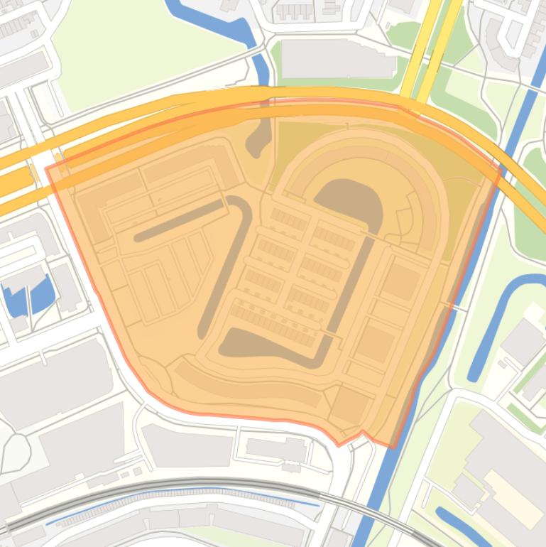 Kaart van de Griekse buurt.