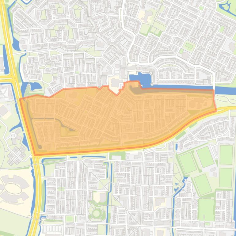 Kaart van de buurt Griend.