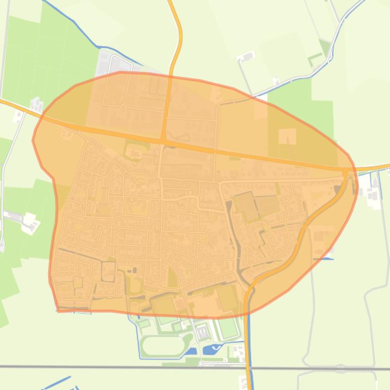 Kaart van de buurt Grijpskerk.