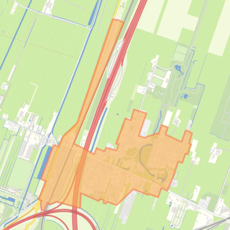 Kaart van de buurt Groenekan Kern.