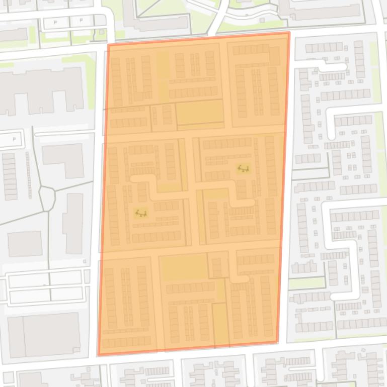 Kaart van de buurt Groenewoud-Huur.