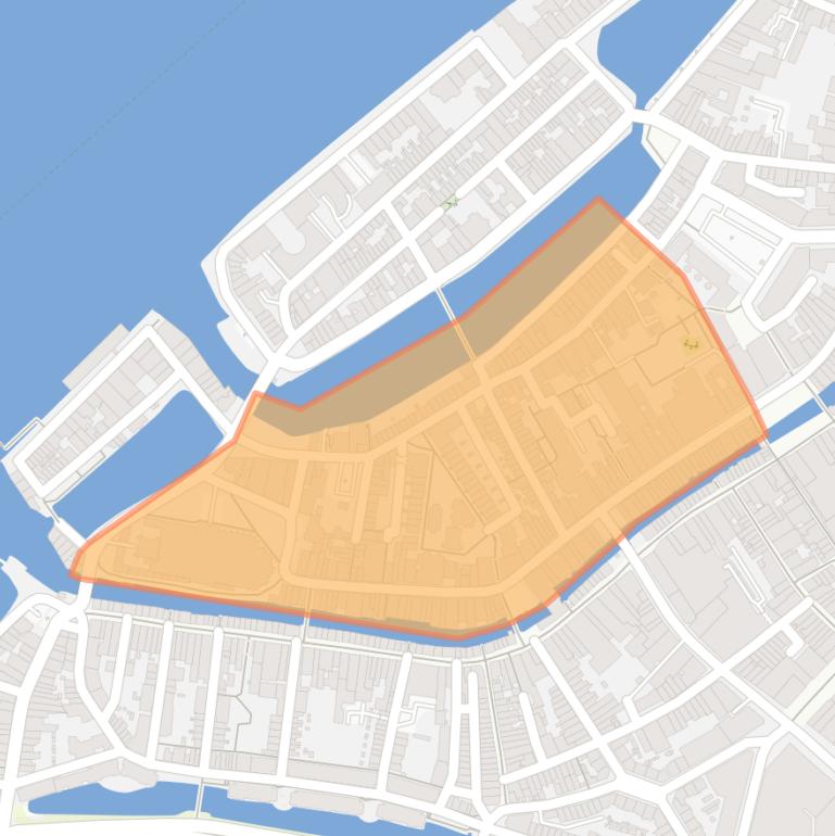 Kaart van de buurt Groenmarkt en omgeving.