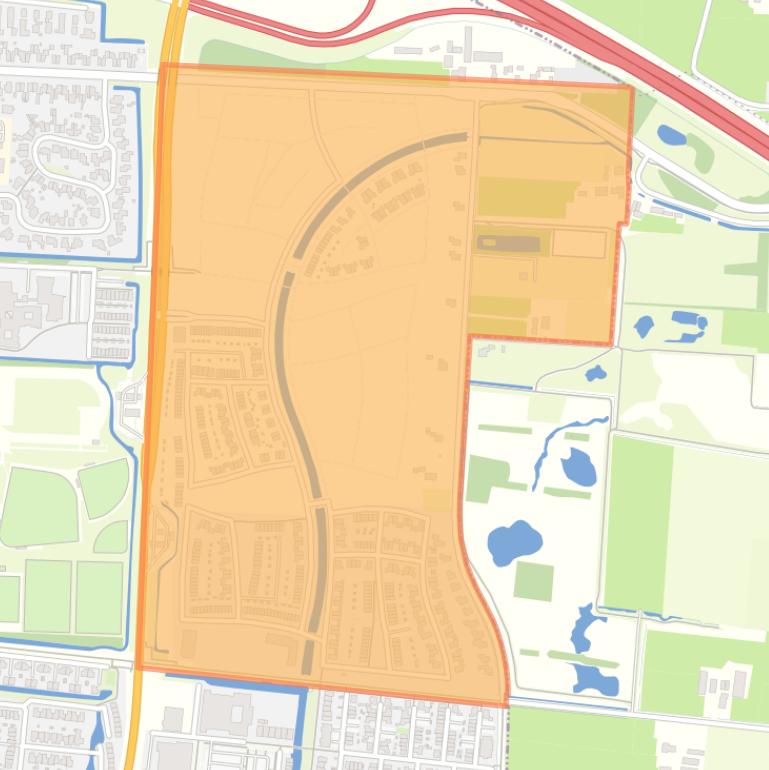 Kaart van de buurt Groenpoort.