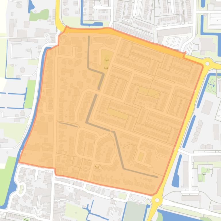 Kaart van de buurt Groenswaard 1.