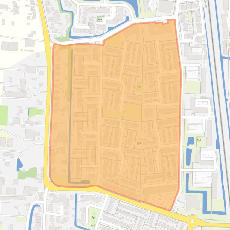 Kaart van de buurt Groenswaard 2.