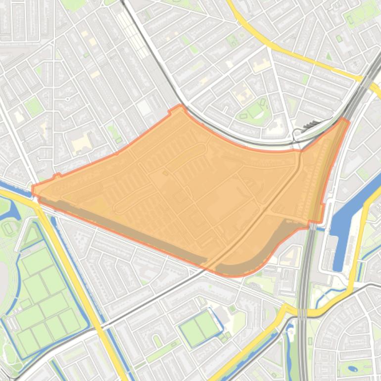 Kaart van de buurt Groente- en Fruitmarkt.