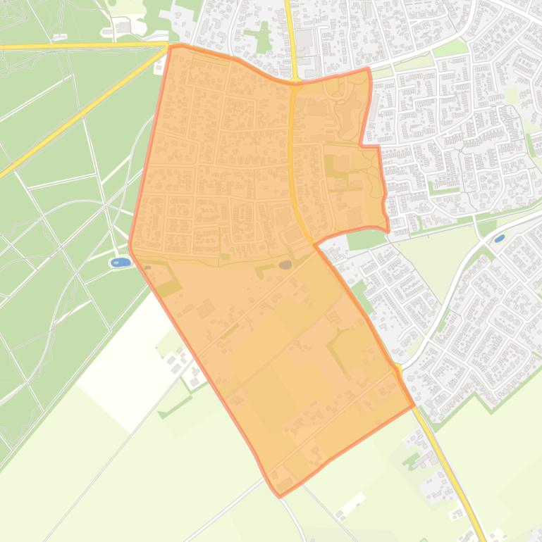 Kaart van de buurt Groesbeek De Drul-West.