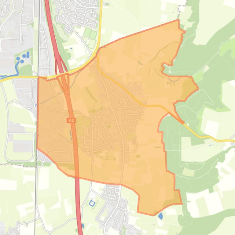 Kaart van de buurt Gronsveld.