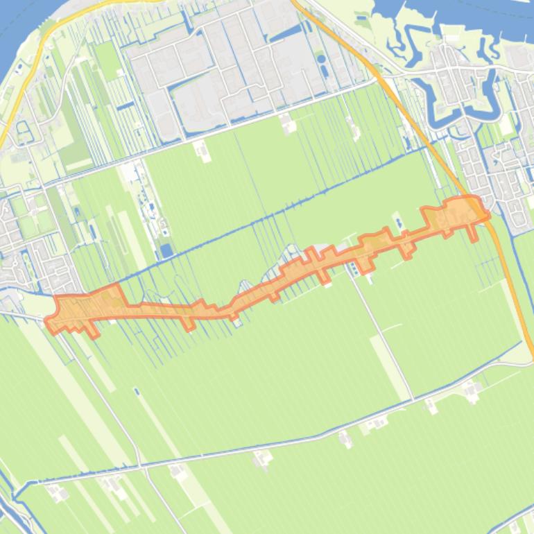 Kaart van de buurt Groot-Ammers-Graafland.