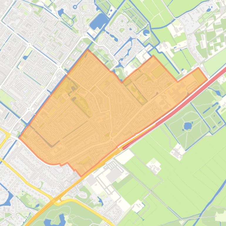 Kaart van de buurt Groot Deijleroord-Ter Weer.
