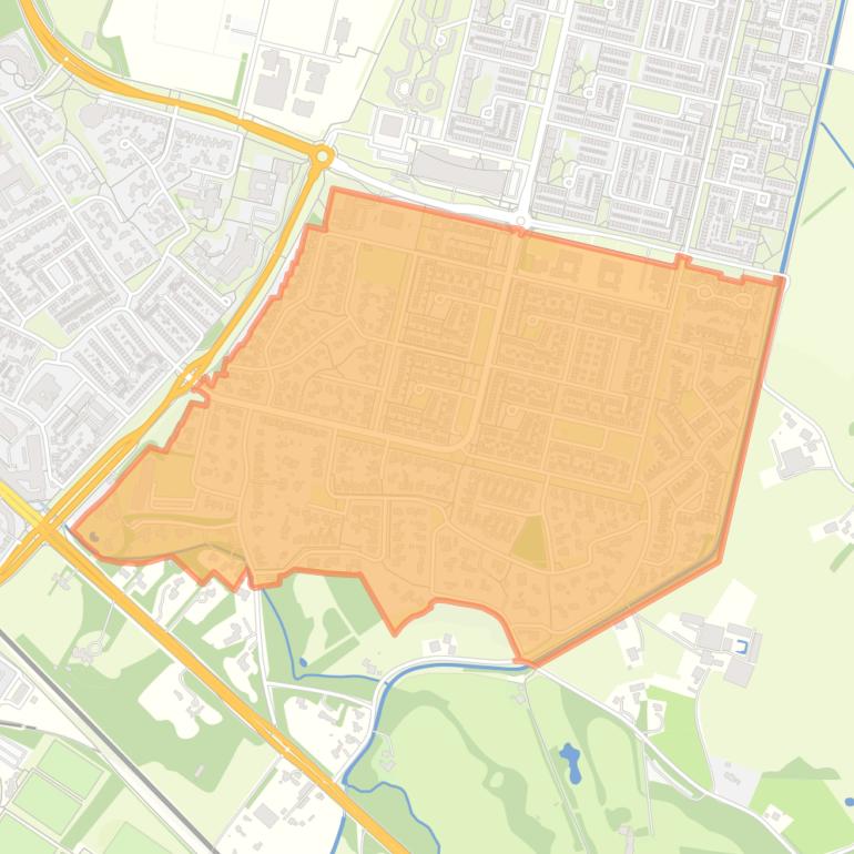 Kaart van de buurt Groot Driene Zuid.