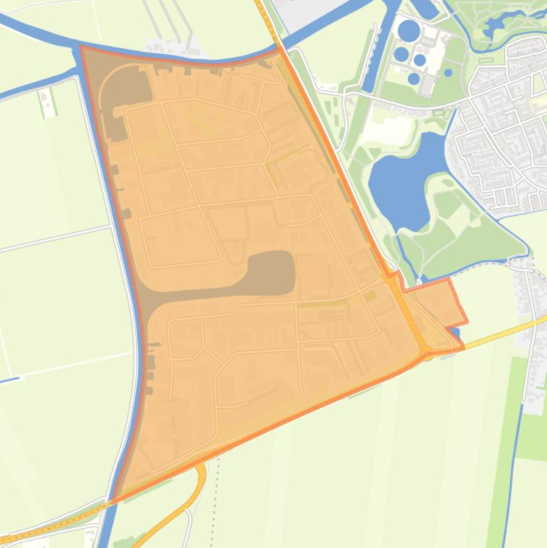 Kaart van de buurt Groot Verlaat.