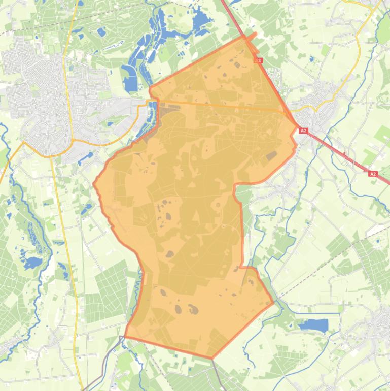 Kaart van de buurt Groote Heide.