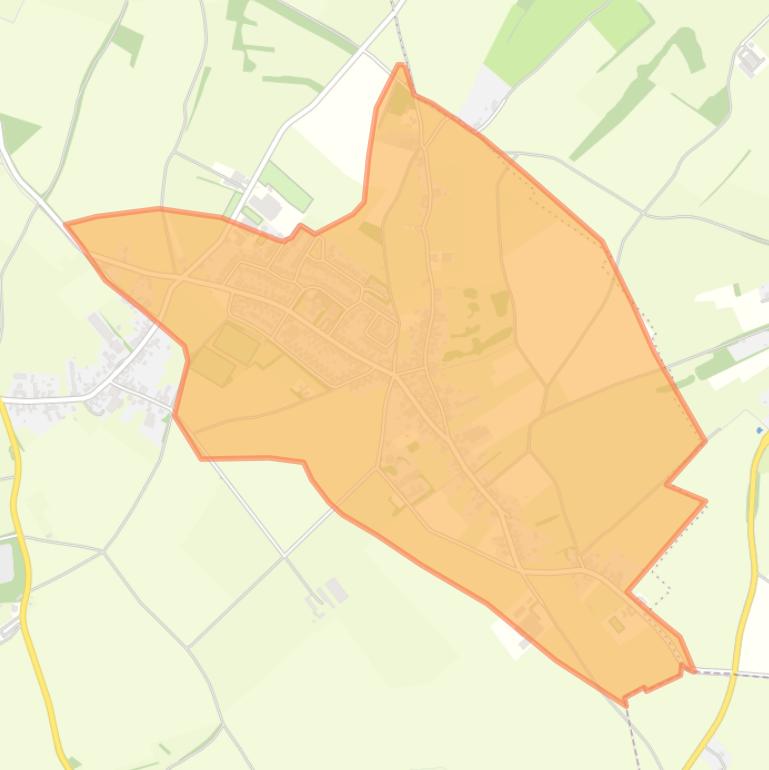 Kaart van de buurt Grootgenhout.