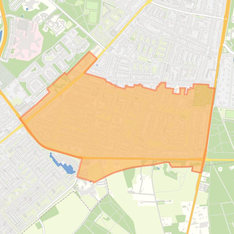 Kaart van de buurt Grootstal.