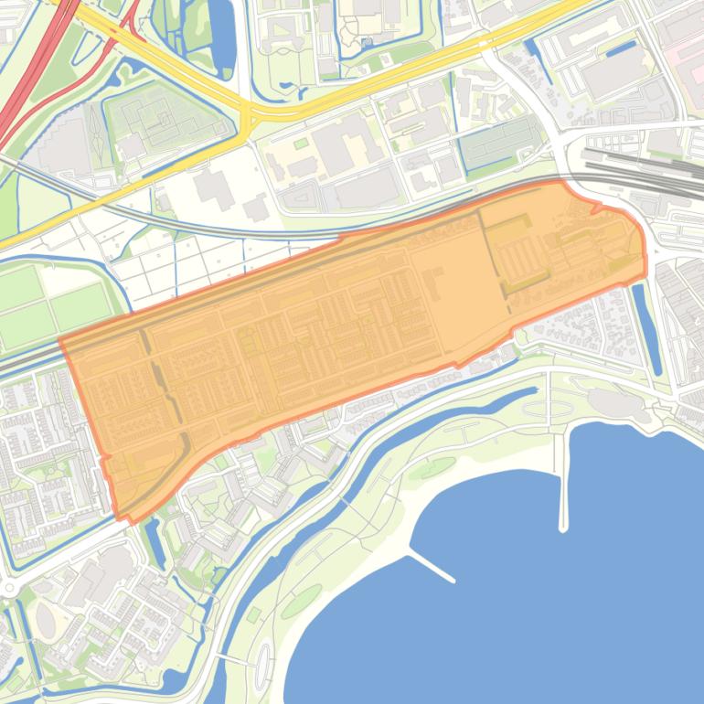 Kaart van de Grote Waal - Buurt 13 01.