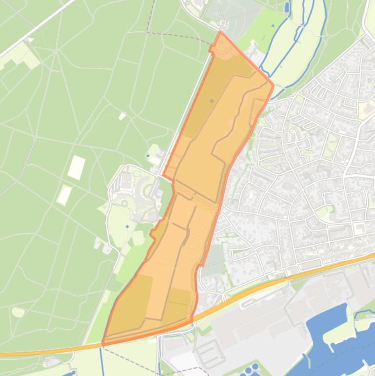 Kaart van de buurt Grunsfoort.