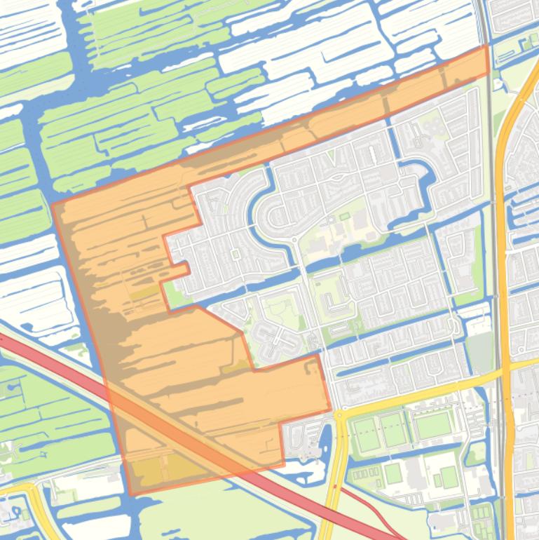 Kaart van de buurt Guisveld Zuid.