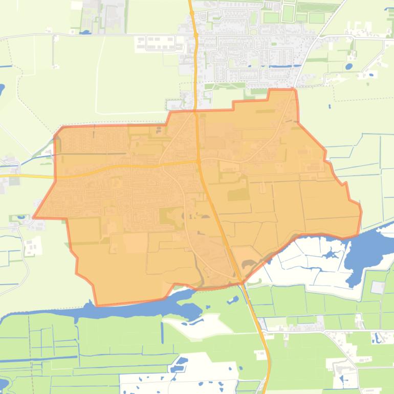 Kaart van de buurt Gytsjerk.