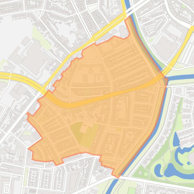 Kaart van de buurt Haagpoort.