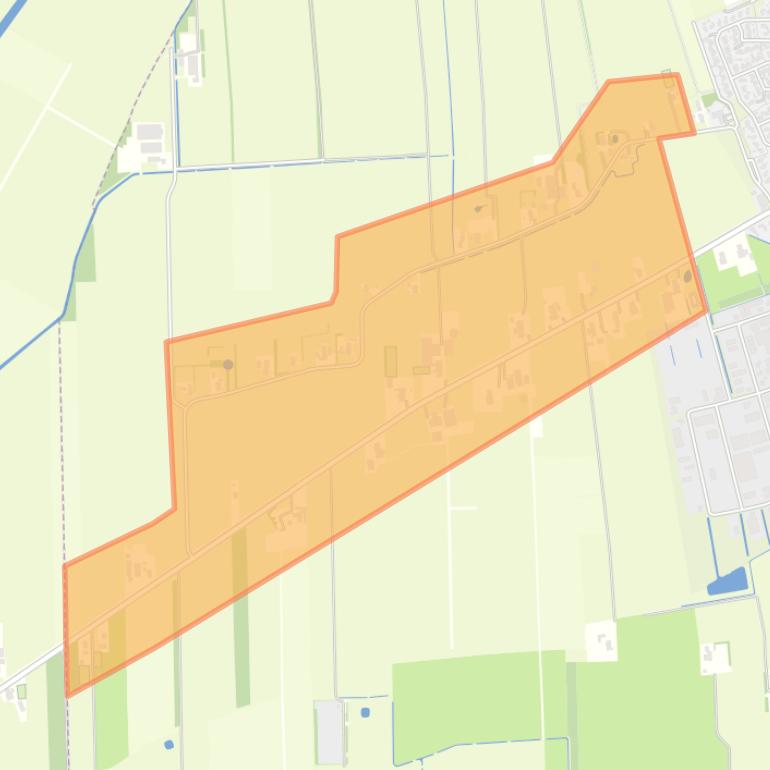 Kaart van de buurt Haakswold.