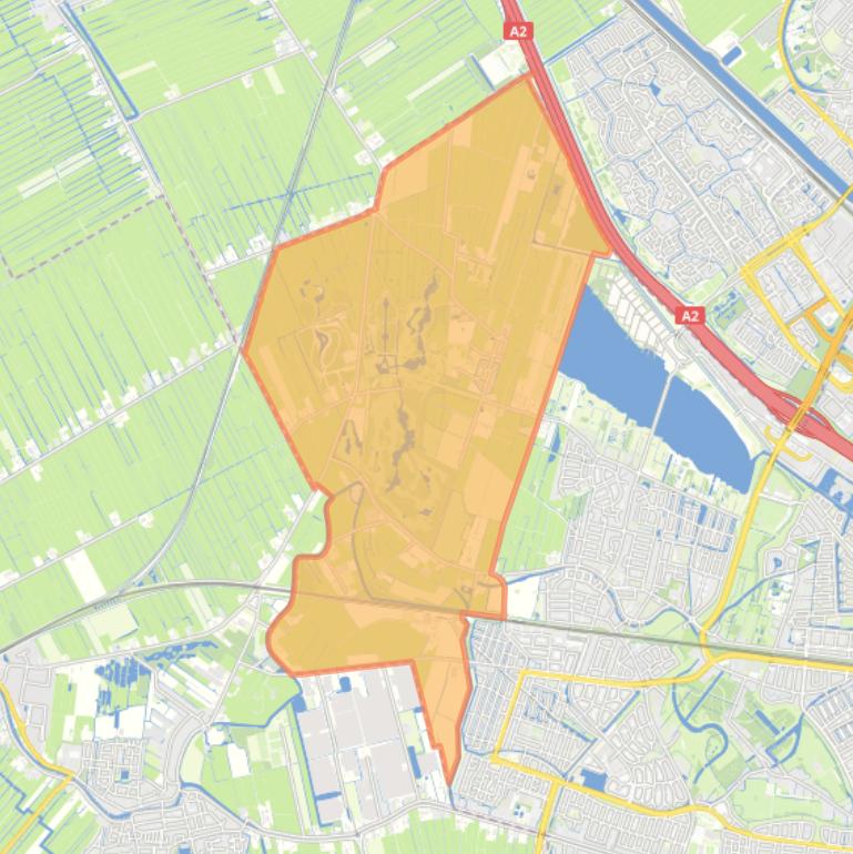 Kaart van de buurt Haarzuilens en omgeving.