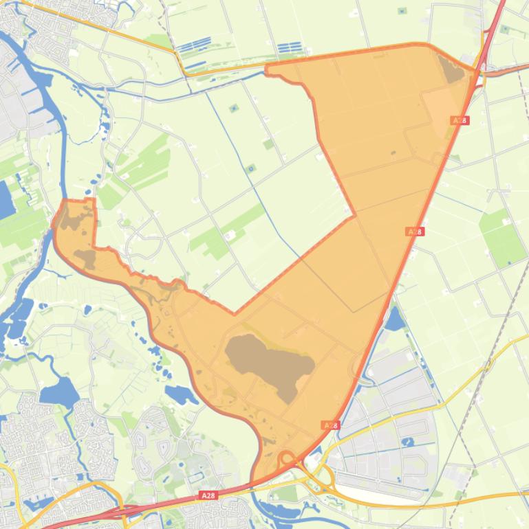 Kaart van de buurt Haerst.